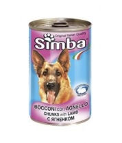 Консервы для собак Simba Dog кусочки ягненка фото