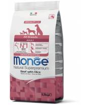 Корм для собак Monge Dog Monoprotein All Breeds Beef and Rice фото