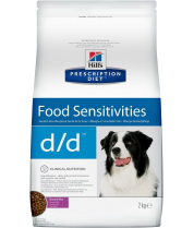 Сухой диетический корм для собак Hill's Prescription Diet d/d Food Sensitivities при аллергии, заболеваниях кожи и неблагоприятной реакции на пищу, с уткой и рисом фото