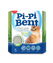 Наполнитель комкующийся для туалета кошек Pi-Pi Bent DeLuxe Fresh Grass фото