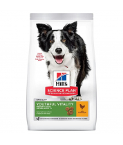 Hill's Science Plan Youthful Vitality сухой корм для собак средних пород старше 7 лет с курицей и рисом фото