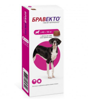 Таблетки для собак Бравекто весом от 40 до 56 кг от блох и клещей фото