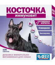 Минерально-витаминная кормовая добавка для собак Косточка иммуновит фото