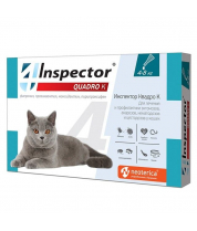 Инспектор Квадро капли д/кошек от 4 до 8 кг 1 пип. фото