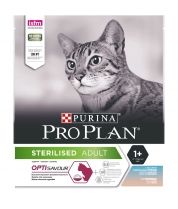 Сухой корм Purina Pro Plan Sterilised для стерилизованных кошек, с высоким содержанием трески и форелью, 400 г фото
