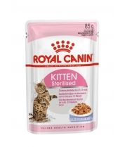 (НЕТ ТОВАРА) Влажный корм для котят Royal Canin Kitten Sterilised (в желе), 85 г фото