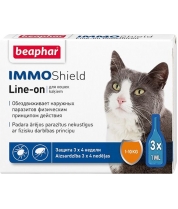 Капли Беафар IMMO Shield Line-on д/кошек 3 пип.*1мл.*6 13581 фото