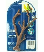 Жердочка для птиц большая, пластиковая, в виде дерева фото