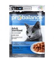 Влажный корм для кастрированных кошек Probalance Adult Sterilized 85 г фото