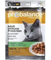 Влажный корм для кошек Probalance Adult Immuno Protection кролик в соусе 85 г фото