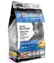 Сухой корм для кастрированных кошек Probalance Adult Sterilized с курицей и рисом фото