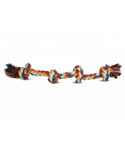 Игрушка для собак Triol веревка цветная 4 узла 0036 фото