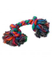 Игрушка для собак Triol верёвка цветная "Два узла" 0023 фото