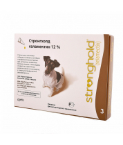 Капли для собак Zoetis Стронгхолд 60 мг, 5,1-10 кг, 3 пипетки х 0,5 мл фото