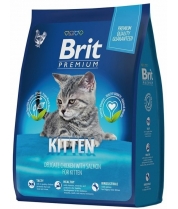 Сухой корм Brit Premium Cat Kitten для котят с курицей фото