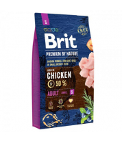 Сухой корм Brit Premium by Nature Adult S с курицей для собак мелких пород 8 кг фото
