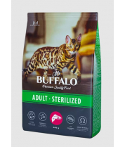 Cухой корм Mr. Buffalo Sterilzed с лососем для взрослых стерилизованных кошек фото
