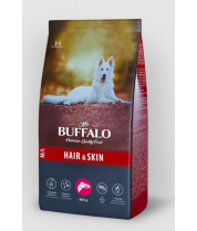 Сухой корм Mr. Buffalo HAIR & SKIN с лососем для взрослых собак всех пород, для здоровой кожи и красивой шерсти фото