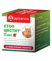 Стоп-цистит® Плюс жевательные таблетки (для кошек), 30*500 мг фото