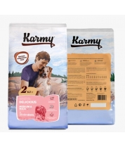 Сухой корм для собак средних и крупных пород Karmy Delicious Medium & Maxi с телятиной 15 кг фото