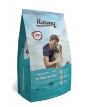 Cухой корм для собак крупных и средних пород старше 1 года склонных к пищевой аллергии Karmy Hypoallergenic Medium & Maxi с ягненком 14 кг фото