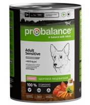 Консервированный корм для собак с чувствительным пищеварением Probalance Sensitive с ягненком фото