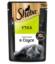 Влажный корм для кошек Sheba Ломтики в соусе с уткой 75 г фото