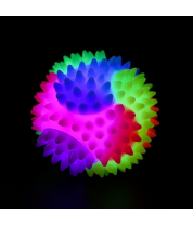 Игрушка Мяч для собак светящийся, TPR, 7,5 см, микс цветов 6255211 фото
