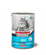Консерва для кошек Morando Professional 400 г паштет с белой рыбой и креветкой фото