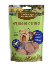 Деревенские лакомства для собак мини-пород медальоны из ягненка 55 г фото