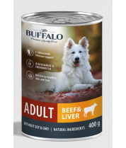 Консерва для собак Mr.Buffalo B403 ADULT с говядиной и печенью 400 г фото