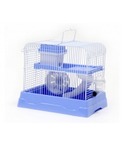 N1 Клетка для хомяка 187, 30*23*25,7, прямоугольная, укомплектованная, голубая (в индивид. упаковке) фото
