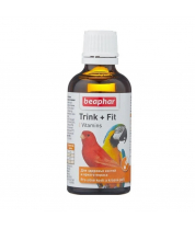 Витамины для птиц (Beaphar Trink & Fit Birds), для оперения и костей. 50 мл фото