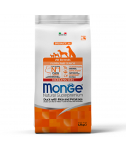 Корма для собак Monge Dog Speciality Line Monoprotein д/щен.утка/рис/карт.2,5кг. фото