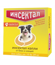 Инсектал, капли для собак 10-20 кг.1 пип. фото